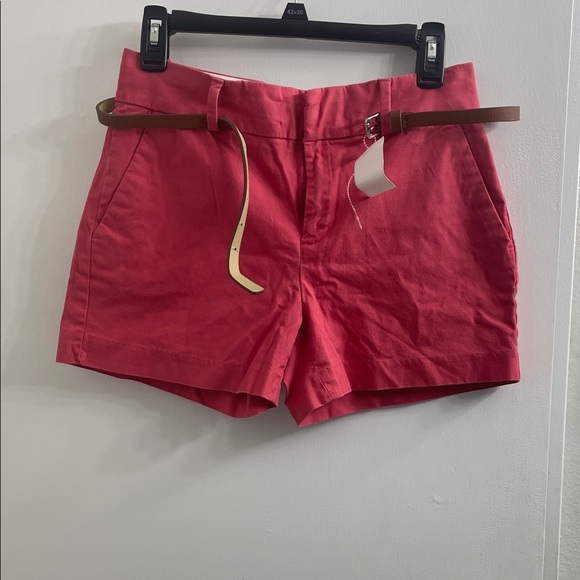 Banana Republic High Waist Pink Shorts with Belt - Picture 2 of 7